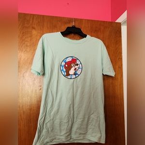 Teal Buc ees bird shirt